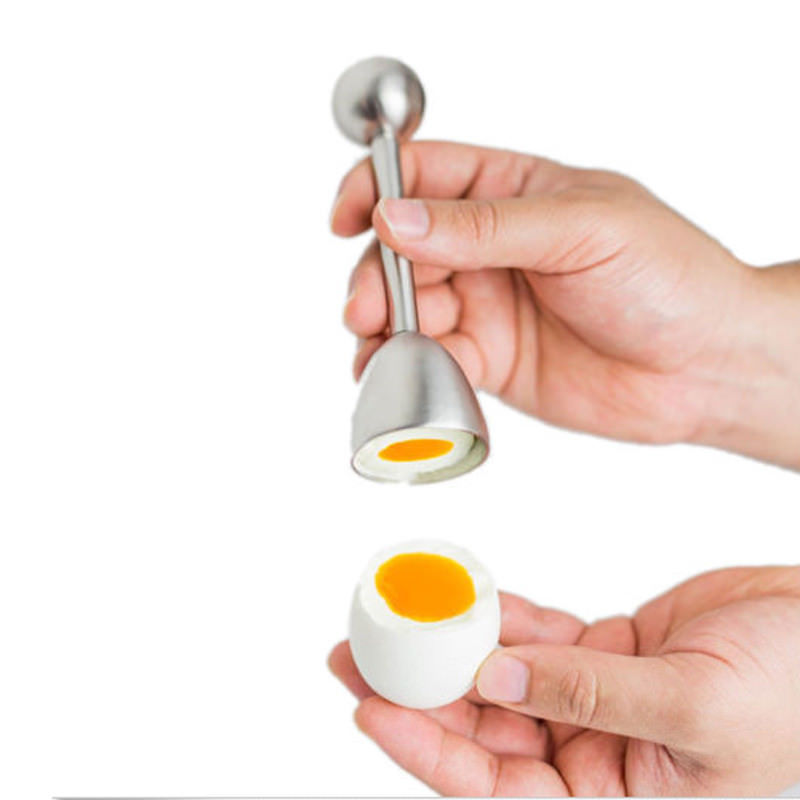 Kitchen Gadget Amazon - Stainless Steel Boiled Egg Topper Shell