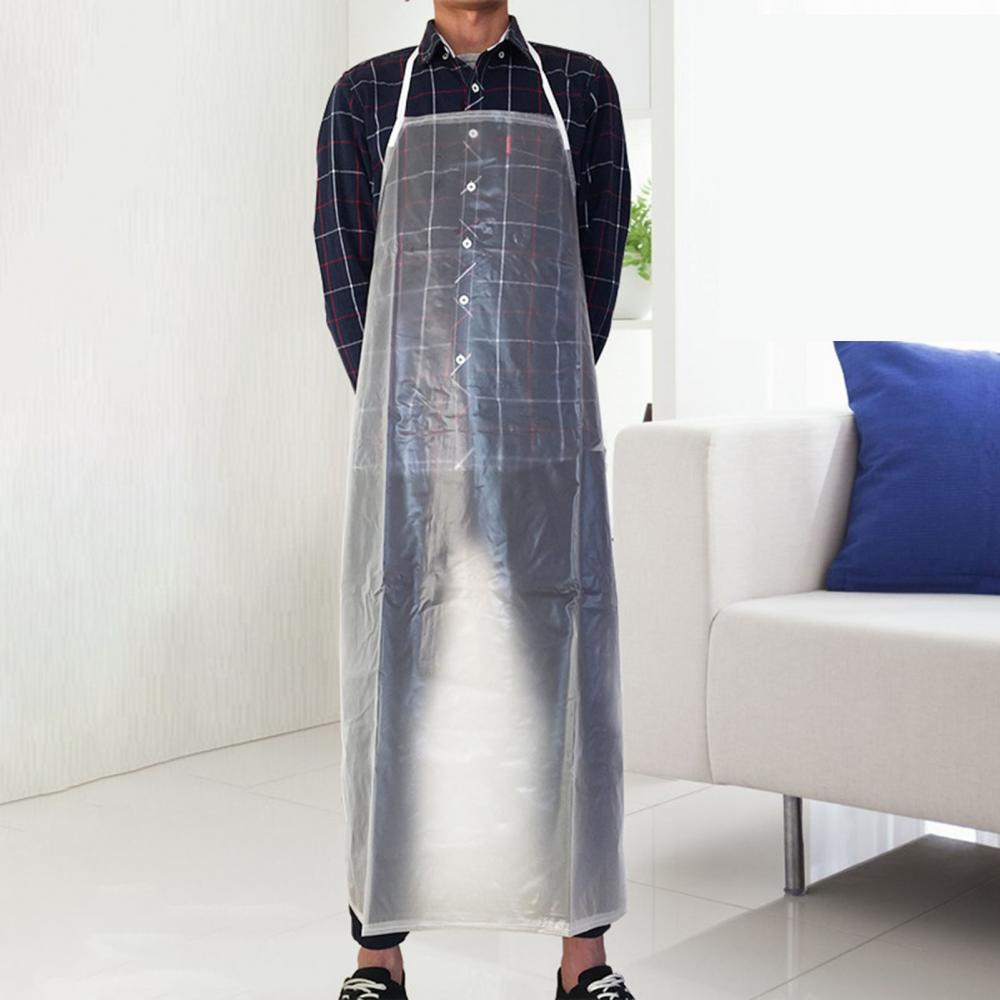 Kitchen Gadgets For Women - Apron Waterproof Transparent Clear PVC Apron
