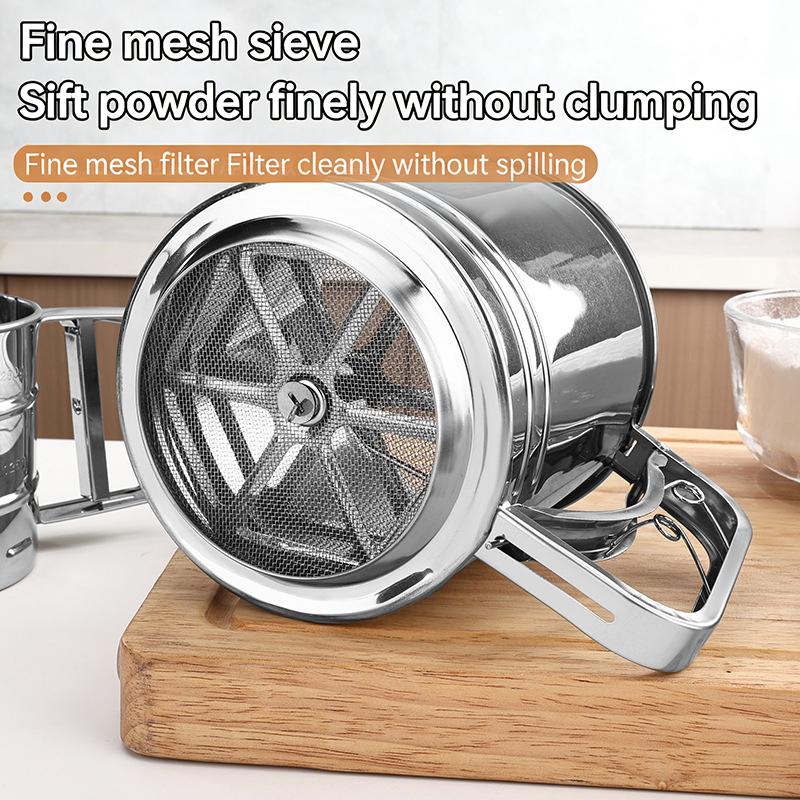 Stainless Steel Flour Sieve Cu - Kitchen Hand Gadgets ulasan dan harga