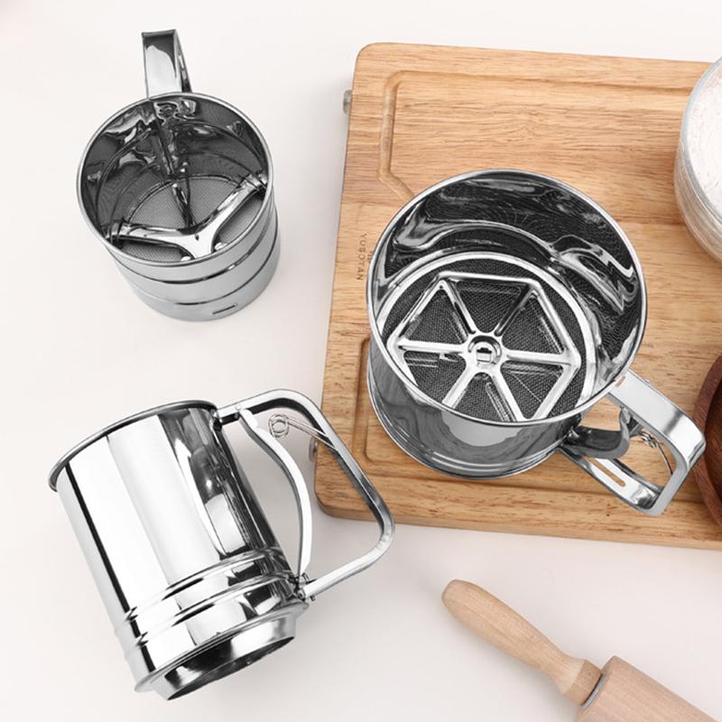Stainless Steel Flour Sieve Cu - Kitchen Hand Gadgets ulasan dan harga