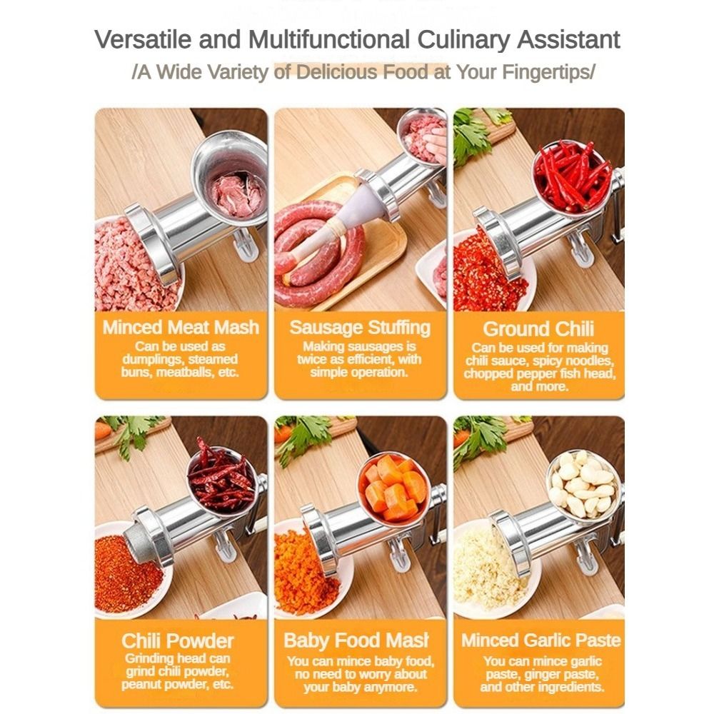 Space-Saving Manual Meat Grind - Kitchen Hand Gadgets ulasan dan harga