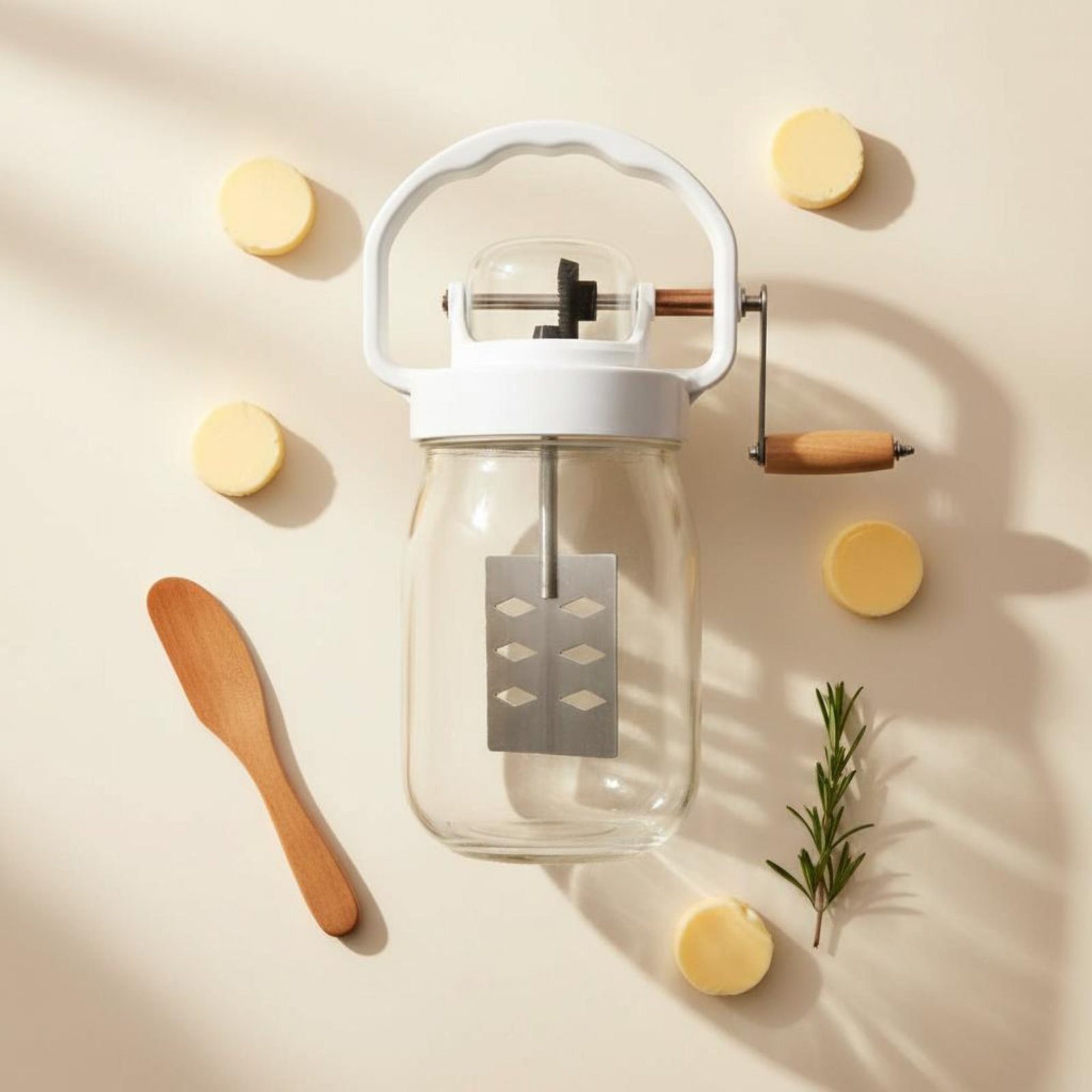 Manual Butter Churner Easy to  - Kitchen Hand Gadgets ulasan dan harga