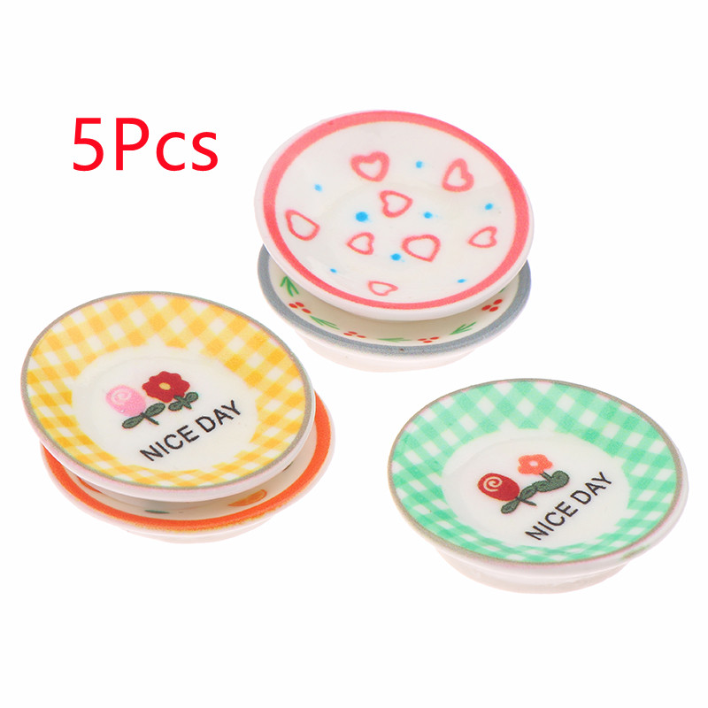 5Pcs 1/12 Dollhouse Mini Plate - Kitchen Gadgets Plus ulasan dan harga