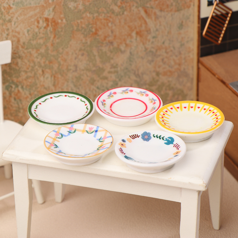 5Pcs 1/12 Dollhouse Mini Plate - Kitchen Gadgets Plus ulasan dan harga