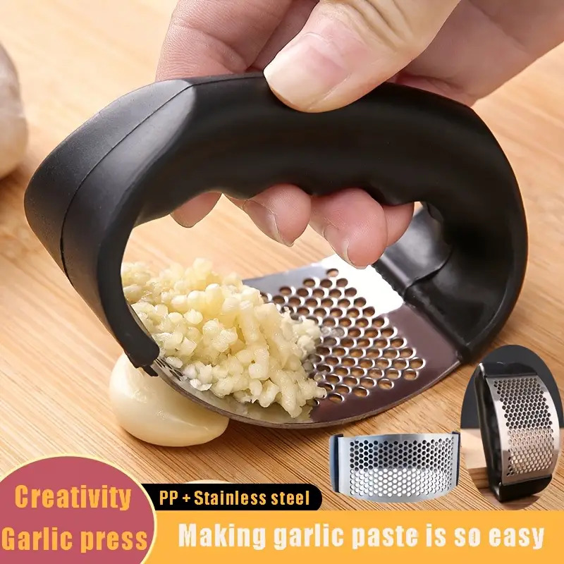 1A manual garlic press Black H - Manual Garlic Press ulasan dan harga