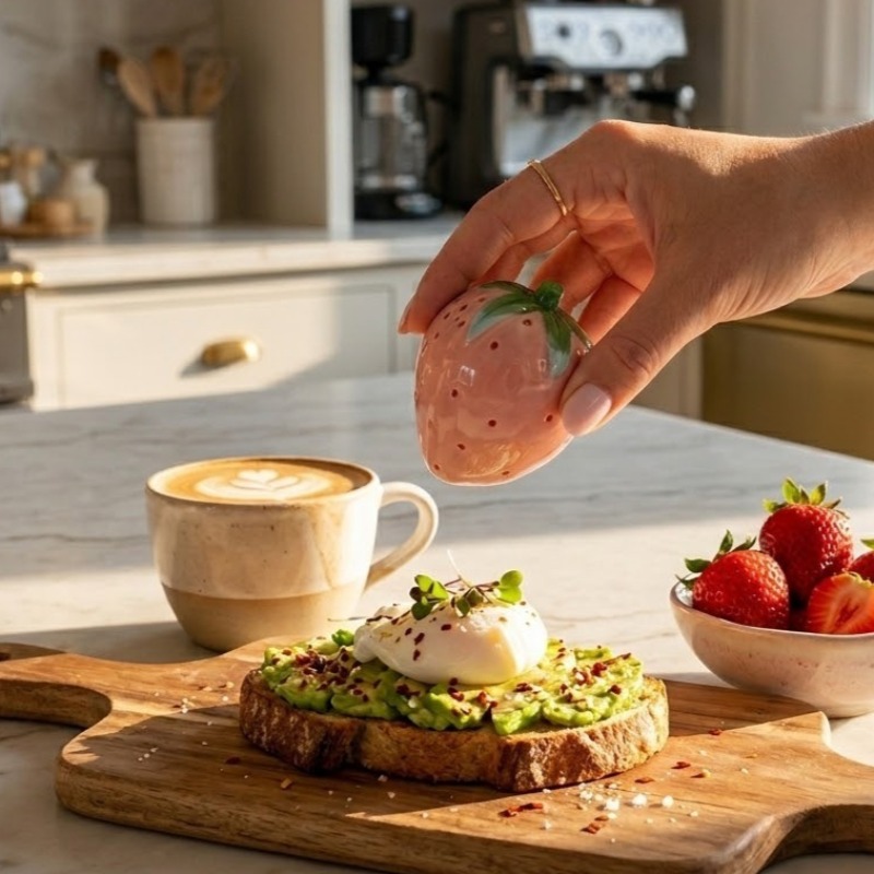 Korean Cartoon Strawberry Cond - Korean Kitchen Gadgets ulasan dan harga
