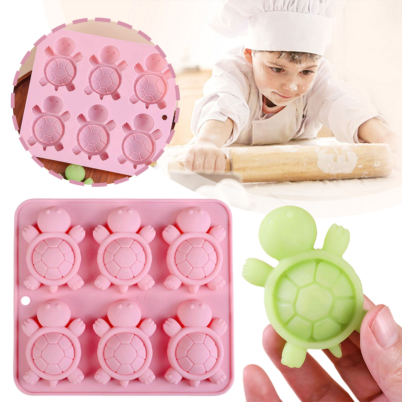 Turtles Ice Tray 3D Tortoises  - Kitchen Gadgets Baking ulasan dan harga