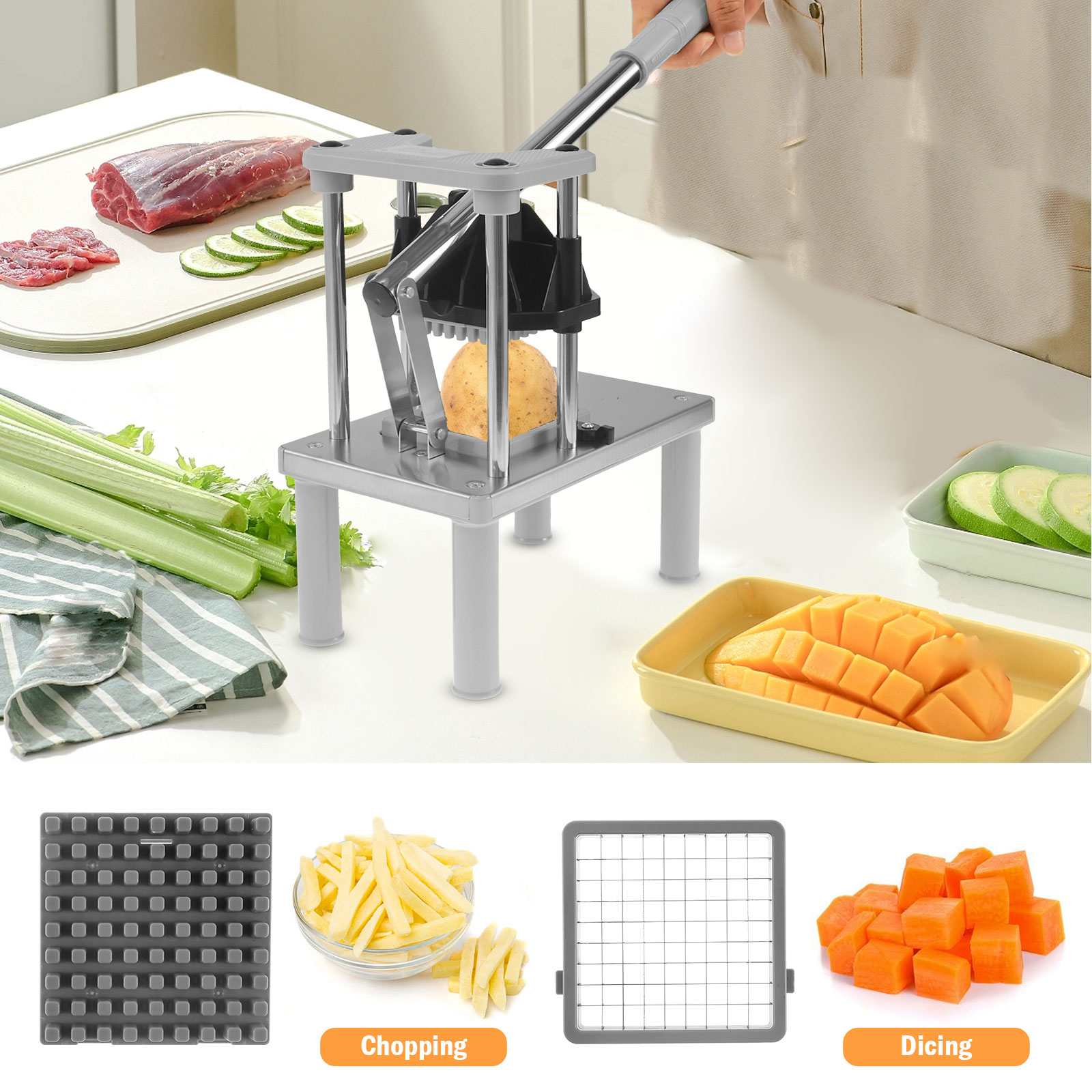 Commercial Vegetable Fruit Cho - Kitchen Gadgets Vegetable Chopper ulasan dan harga