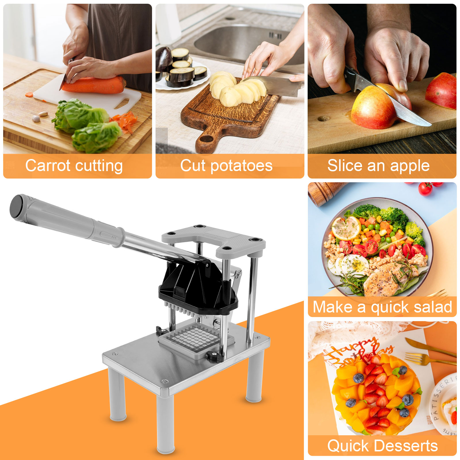 Commercial Vegetable Fruit Cho - Kitchen Gadgets Vegetable Chopper ulasan dan harga