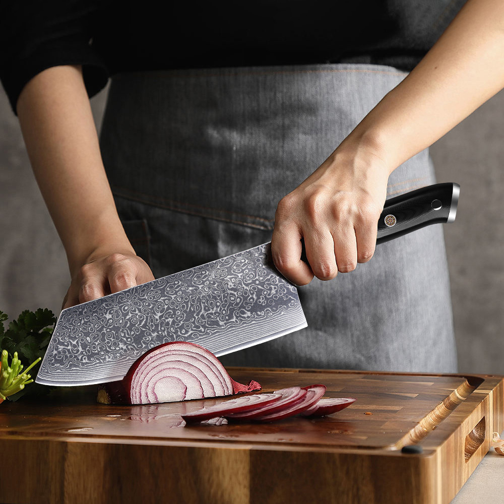 MOSTODOZO 7.5-inch Cleaver Kni - Kitchen Gadgets Vegetable Chopper ulasan dan harga