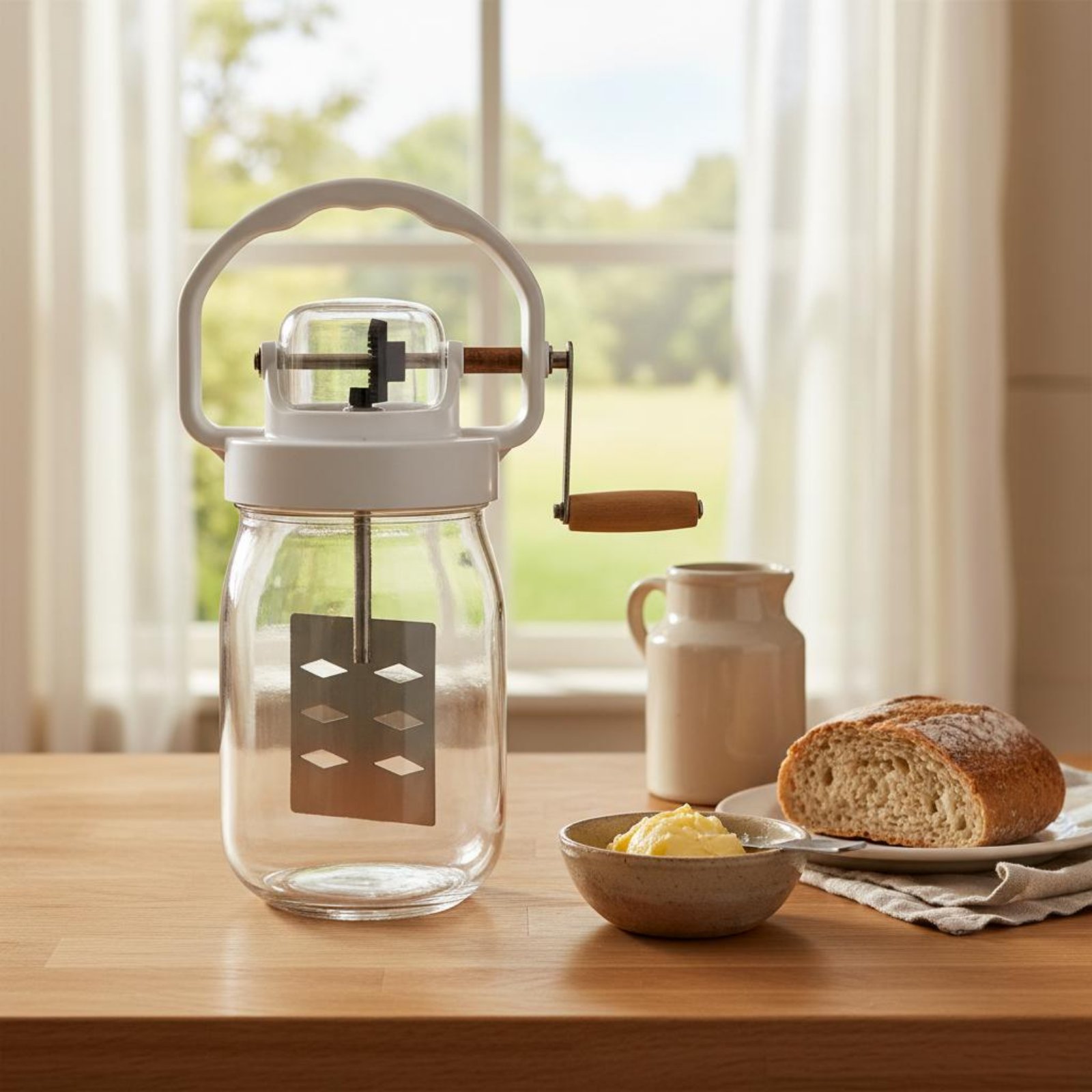 Hand Crank Butter Churner Manu - Kitchen Hand Gadgets ulasan dan harga