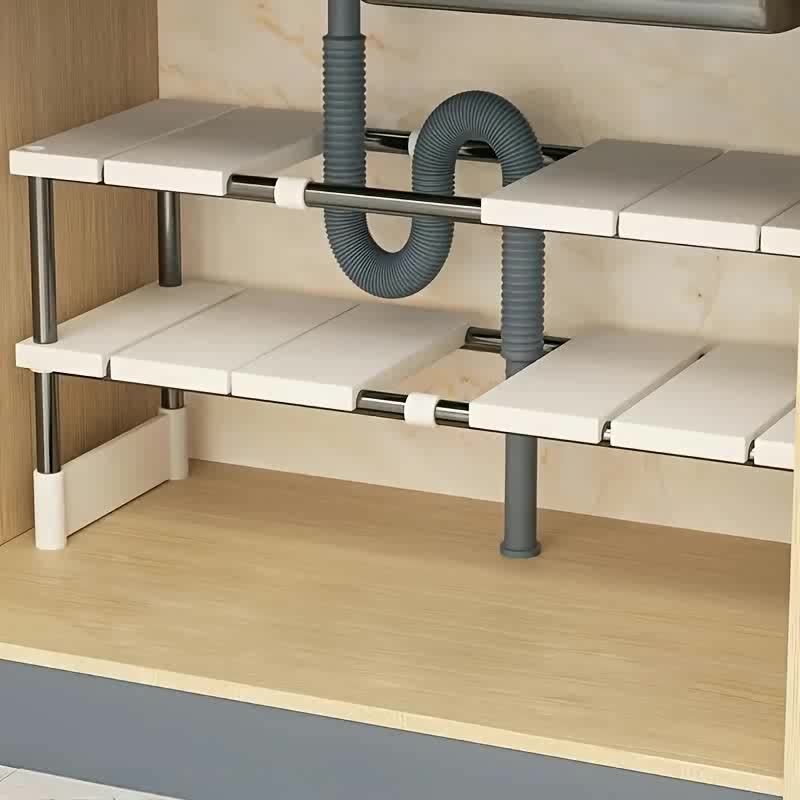 Adjustable Under-Sink Storage  - Kitchen Gadgets Cabinet ulasan dan harga