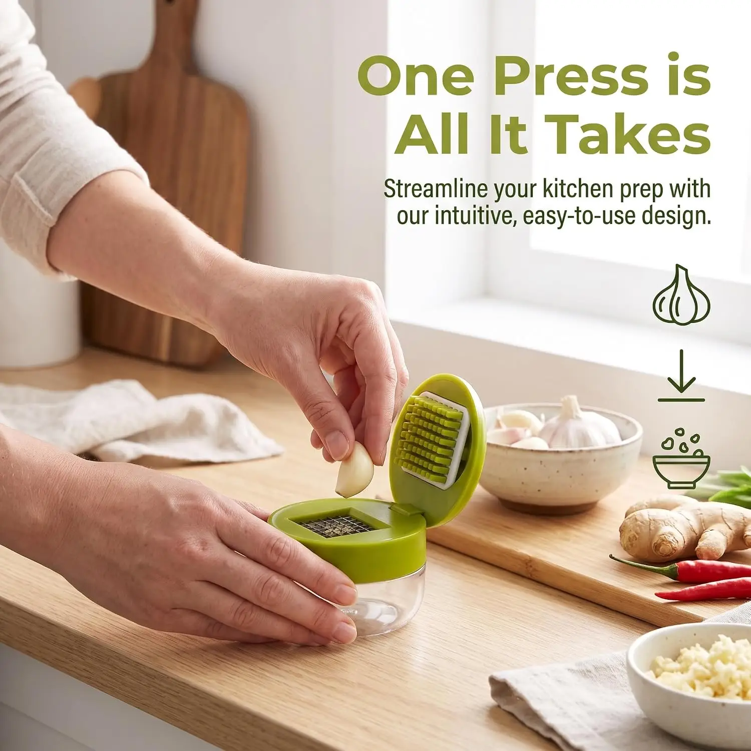 Manual Garlic Twister and Ging - Manual Garlic Press ulasan dan harga