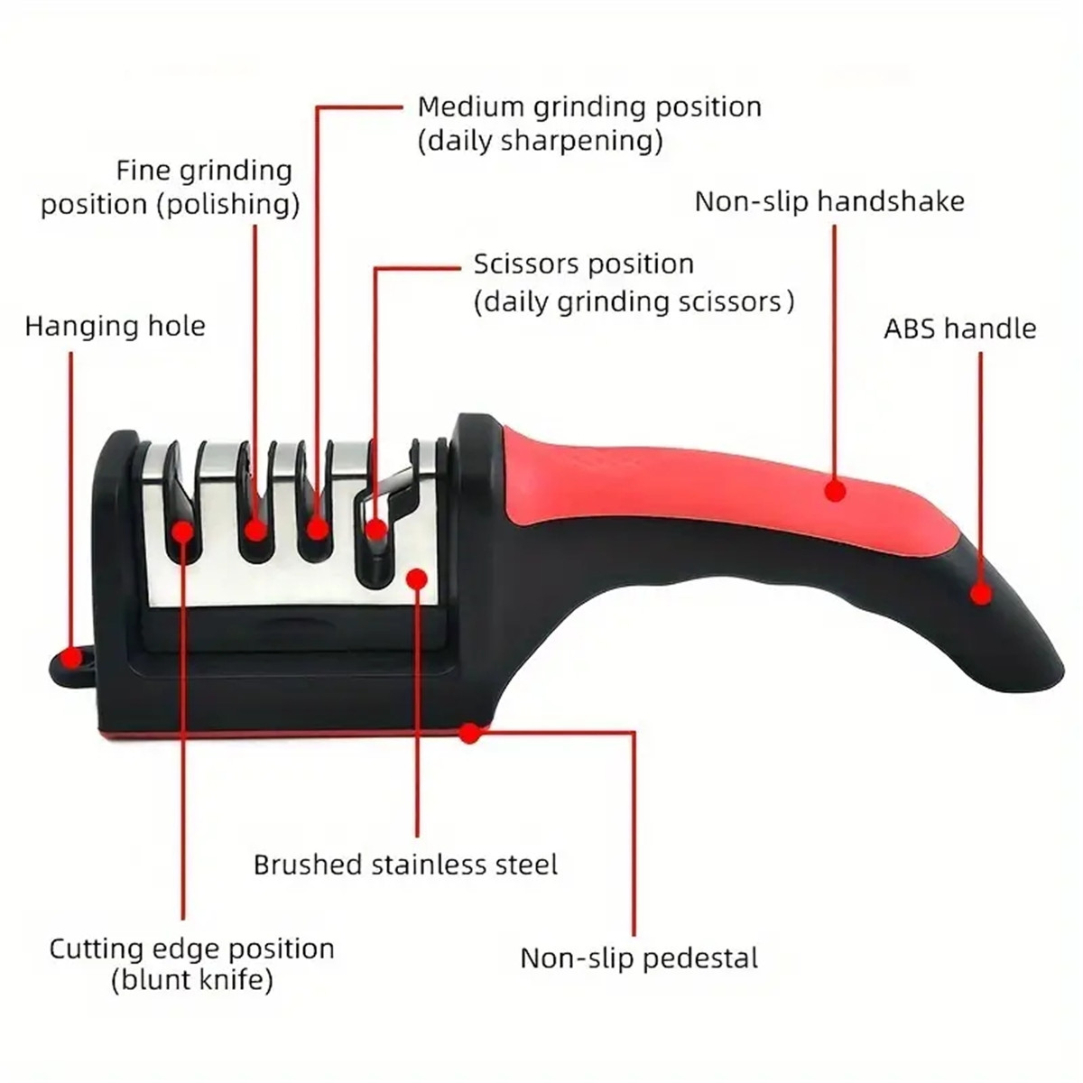 3/4 Segment Knife Sharpener Ki - Kitchen Gadgets Needed ulasan dan harga