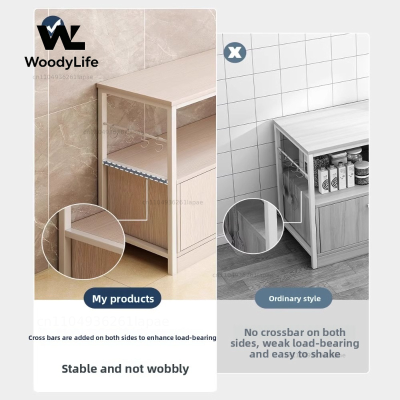 Kitchen Shelf Floor-to-ceiling - Kitchen Gadgets Cabinet ulasan dan harga