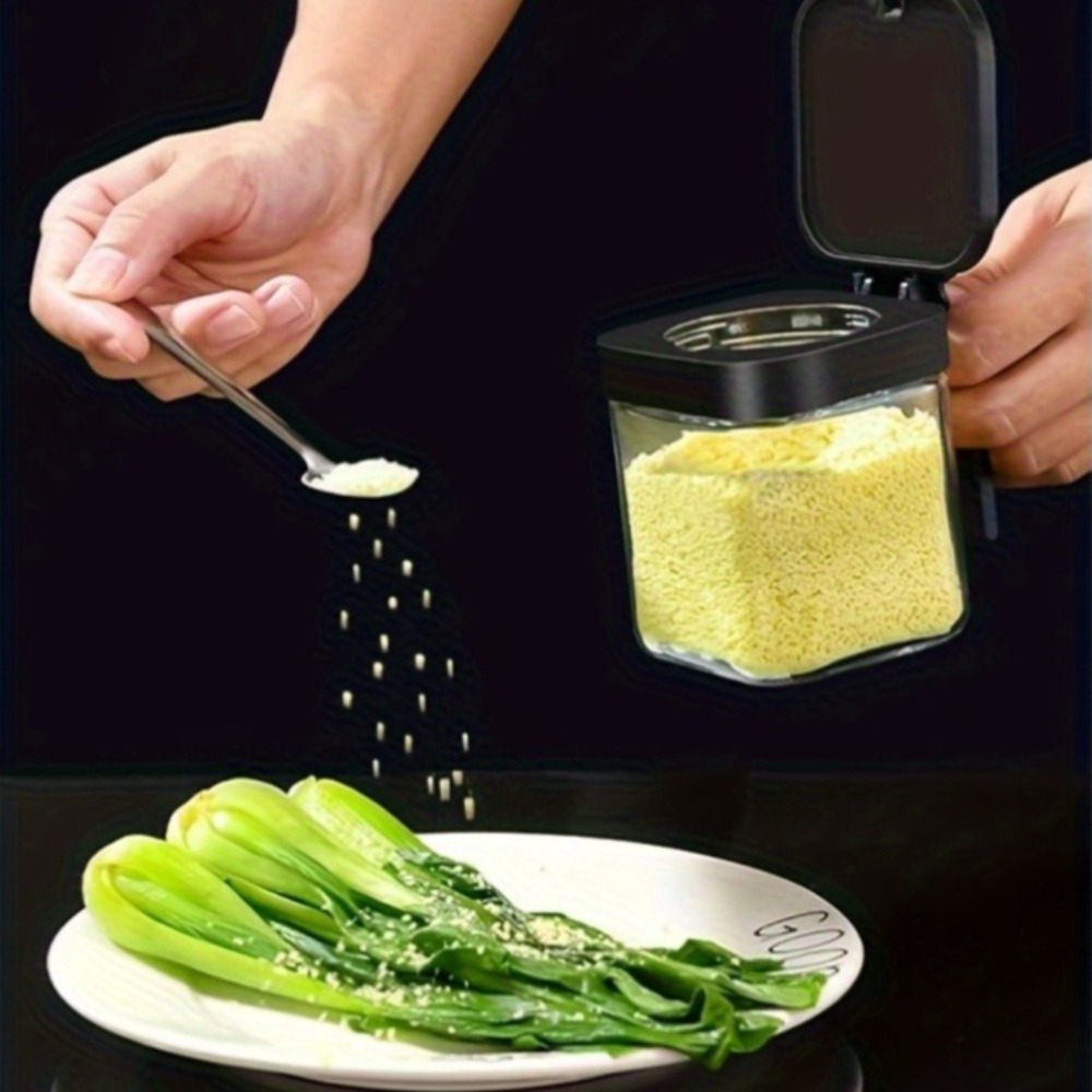 3pcs Glass Spice Jars with Spo - Korean Kitchen Gadgets ulasan dan harga