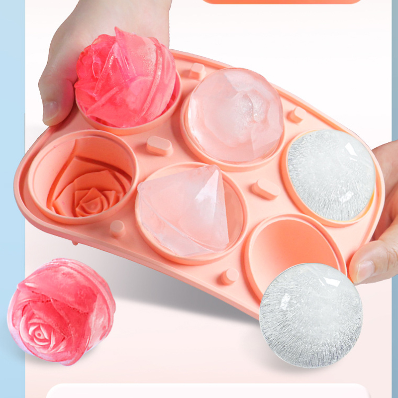 3D Rose Diamond Round Ice Cube - Kitchen Gadgets Baking ulasan dan harga