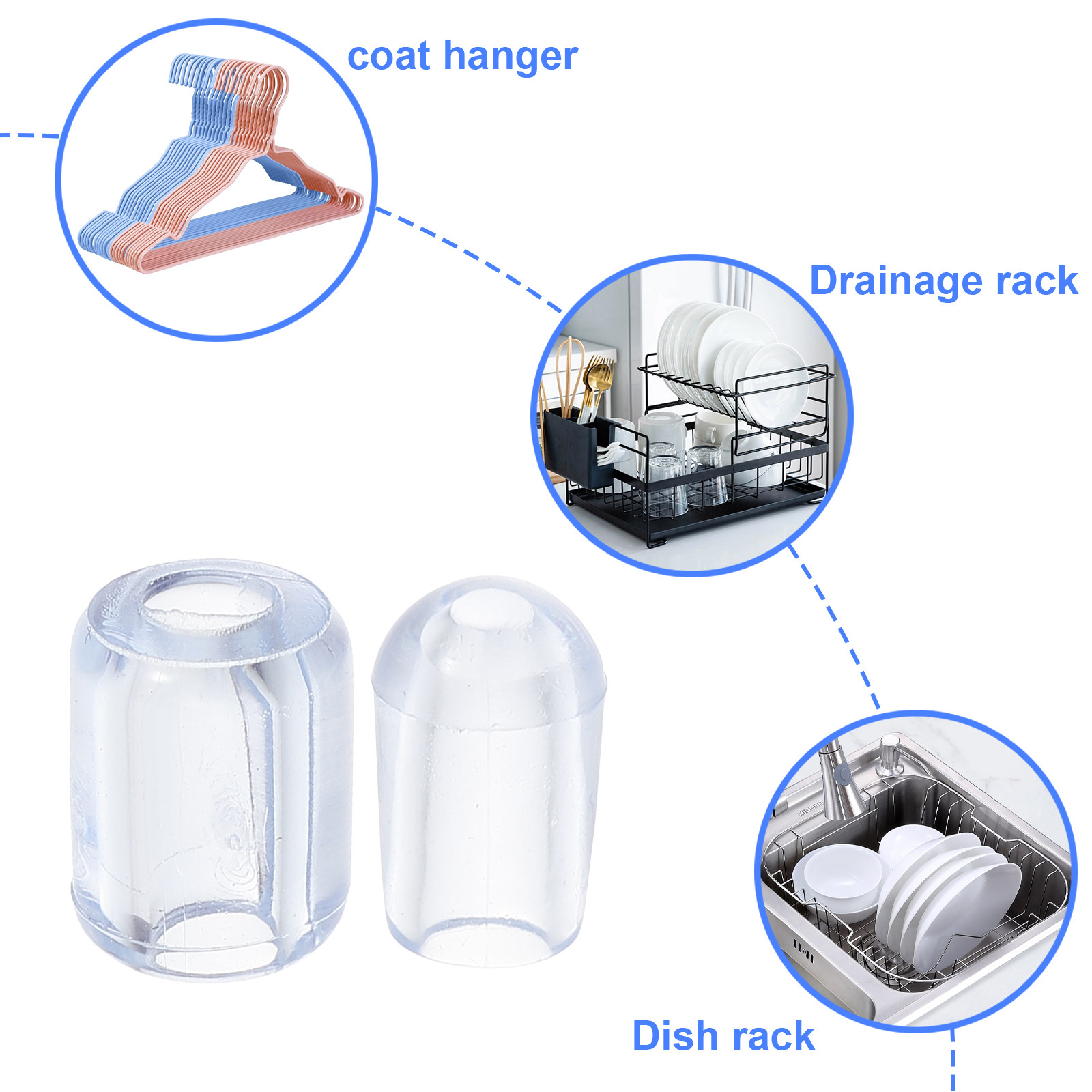 80Pcs Kitchen Sink Grid Feet P - Kitchen Gadgets Plus ulasan dan harga