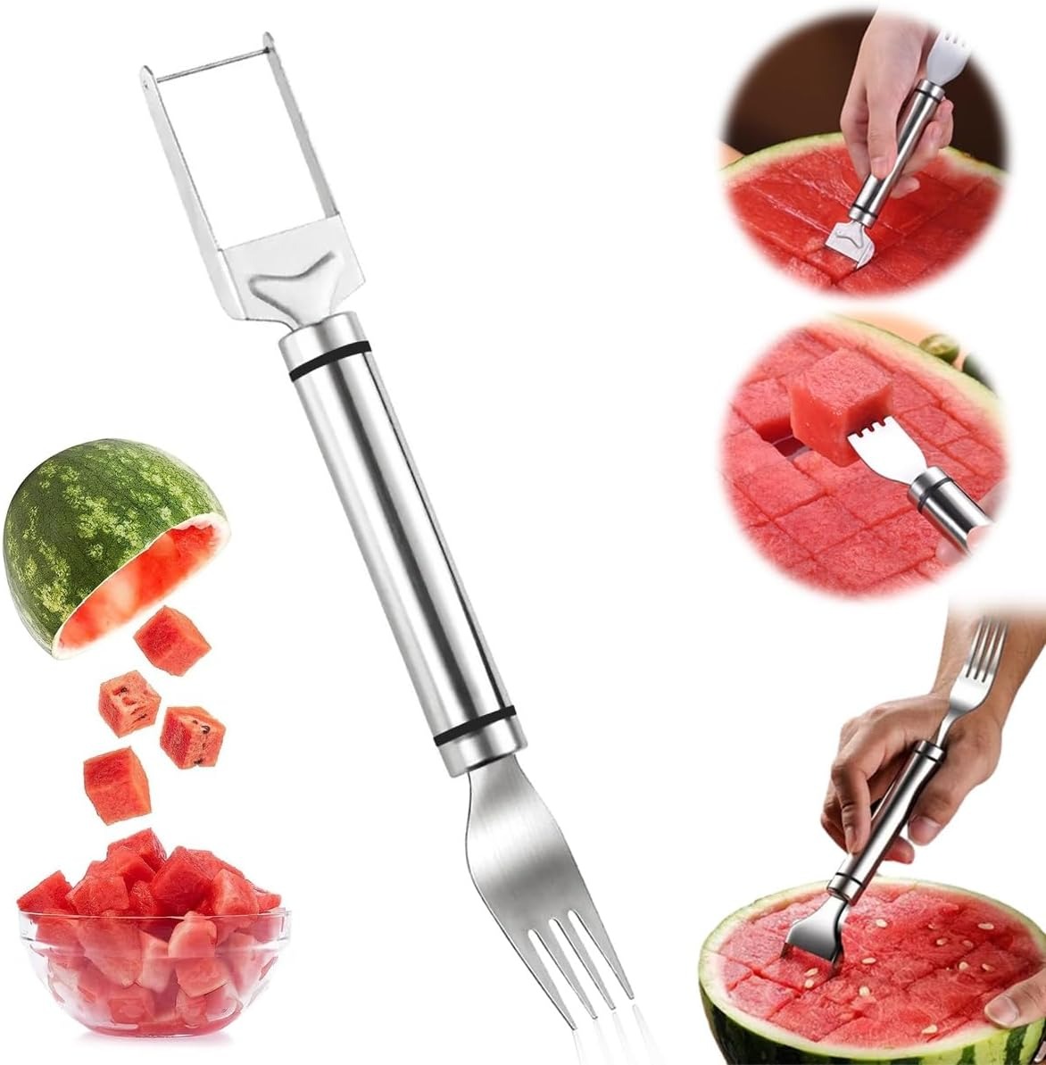 2-In-1 Stainless Steel Fruit C - Kitchen Gadgets Home Party ulasan dan harga