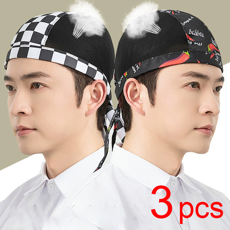 Breathable Mesh Cook Hat 3pcs  - Kitchen Gadgets China ulasan dan harga