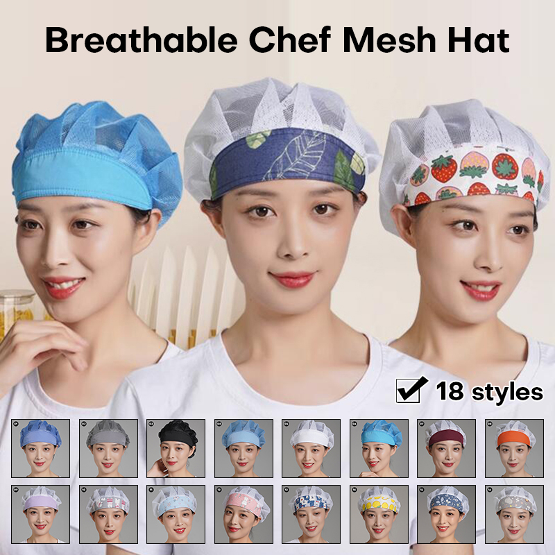 Men Women Chef Hat Dustproof C - Kitchen Gadgets For Women ulasan dan harga