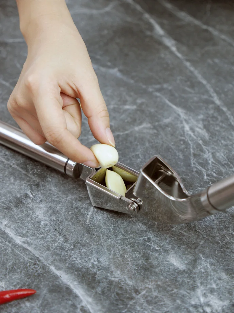 Garlic Press Crusher Stainless - Kitchen Hand Gadgets ulasan dan harga