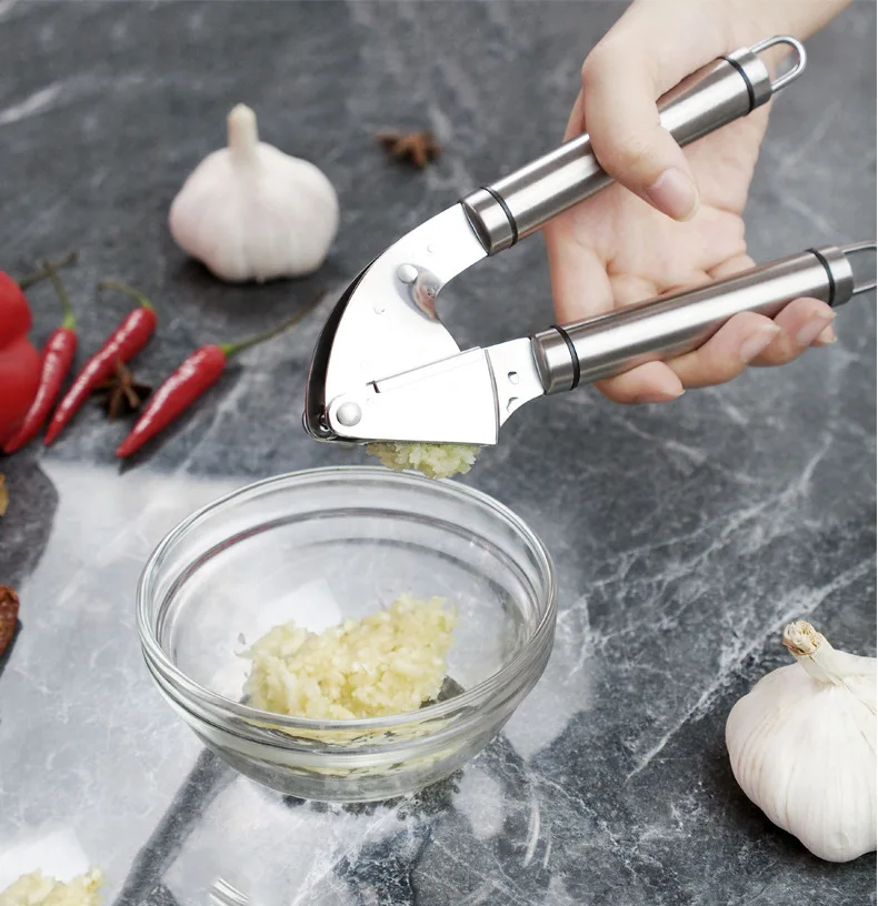 Garlic Press Crusher Stainless - Kitchen Hand Gadgets ulasan dan harga