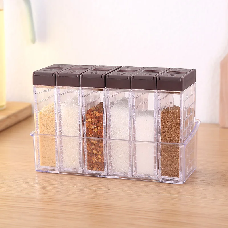 6pcs/Set Spice Storage Spice J - Korean Kitchen Gadgets ulasan dan harga