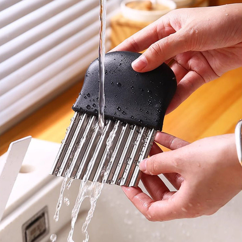 Stainless Steel Crinkle Cutter - Kitchen Gadgets Vegetable Chopper ulasan dan harga